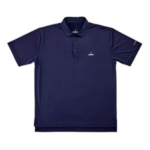 Catch + Club Men's Golf Tennis Polo Shirt Size XL Navy Blue Performance Casual